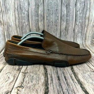Kenneth Cole Reaction World Hold On Men’s Size 10.5 Brown Slip-On Loafers